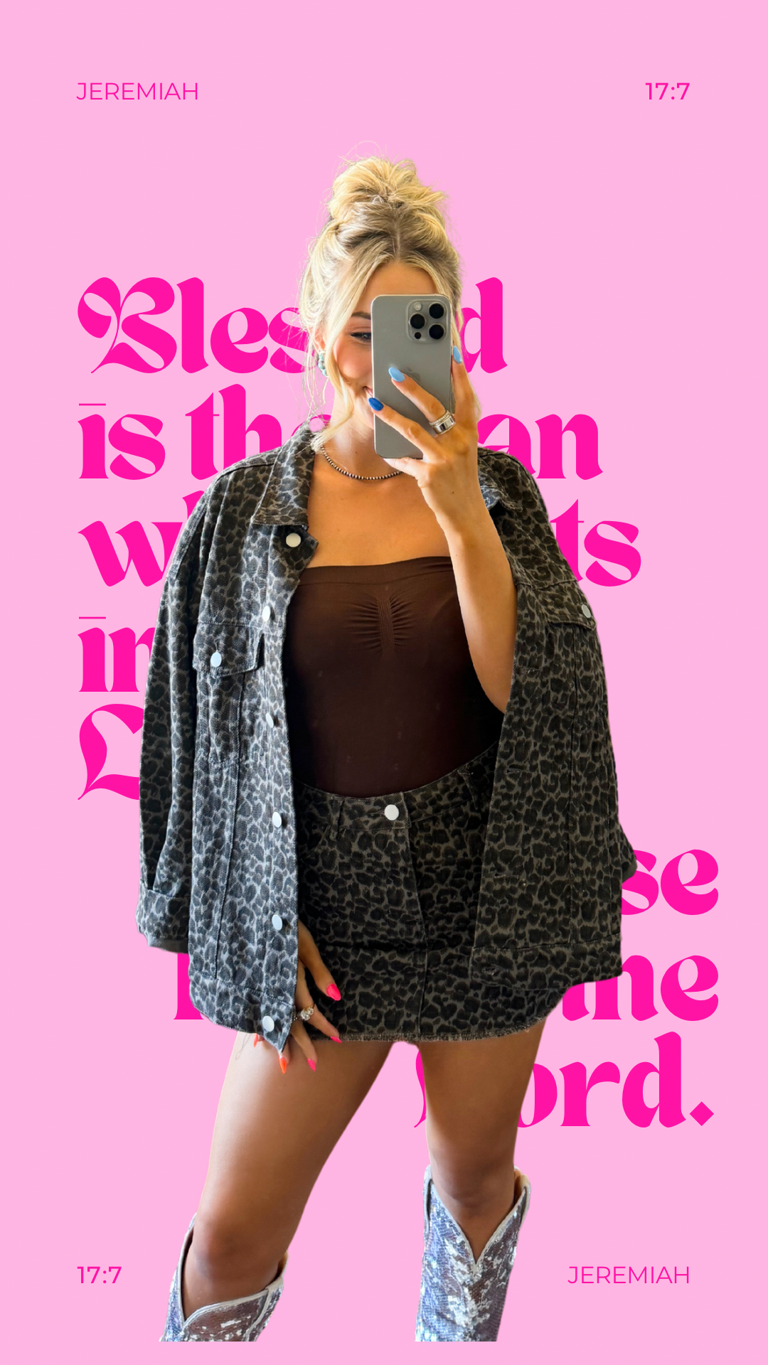LEOPARD DENIM JACKET